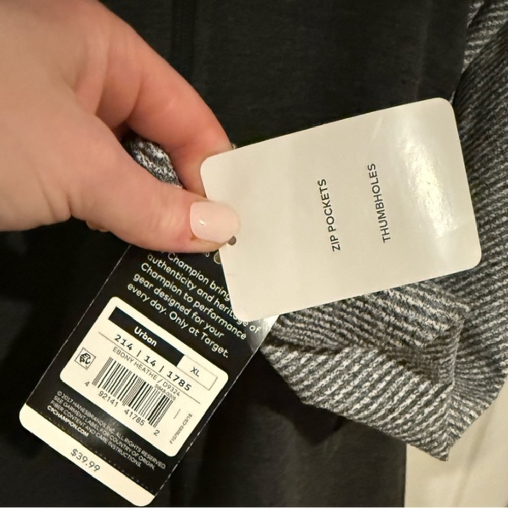 Champion Black and Gray Jacket - NWT - Picture 7 of 13